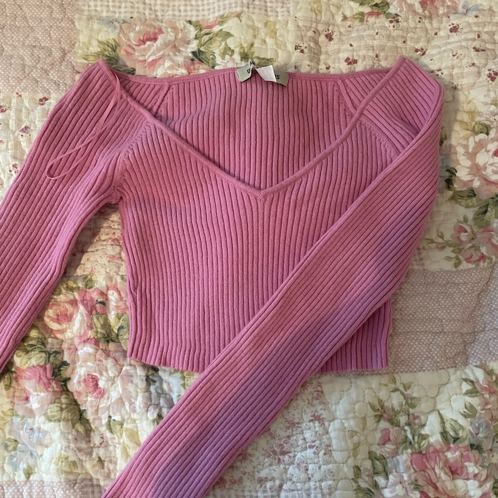 Pink Urban Outfitters Long Sleeve Top || brand new & never worn ~ size S